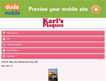 Tablet Screenshot of karlsplaques.com